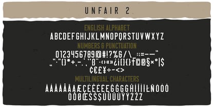 Unfair Font Poster 6