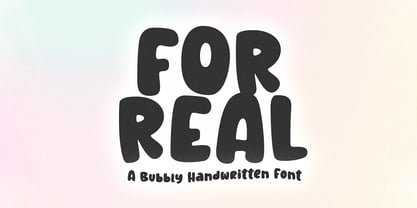 For Real Font Poster 1