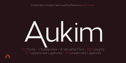 Aukim Font Poster 1