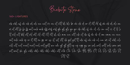 Bixbite Stone Font Poster 8