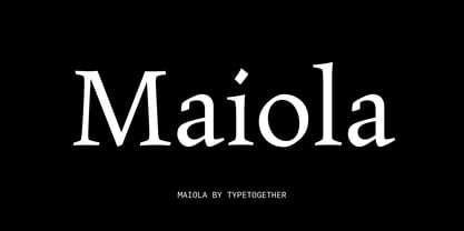 Maiola Font Poster 6