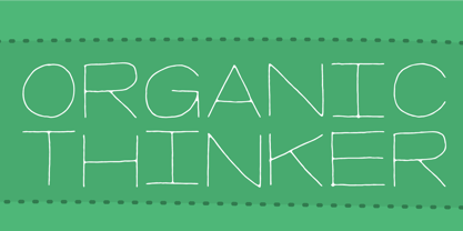 Organic Thinker Font Poster 1