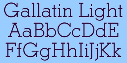 Gallatin Light Font Poster 5