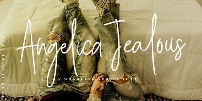 Angelica Jealous Font Poster 1