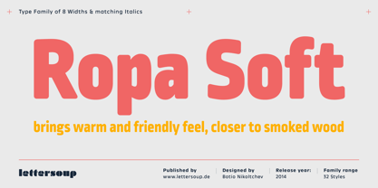 Ropa Soft Pro Font Poster 1