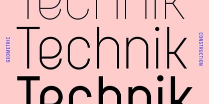 Technik Font Poster 1