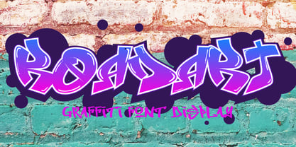 Roadart Grafiti Font Poster 1