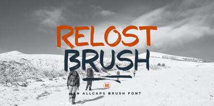 Relost Brush Font Poster 1