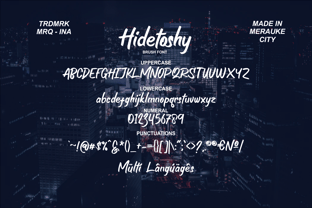 Hidetoshy Font Poster 8