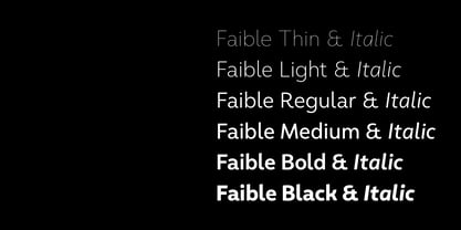 Faible Font Poster 5