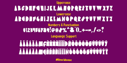 Dino Moose Font Poster 3