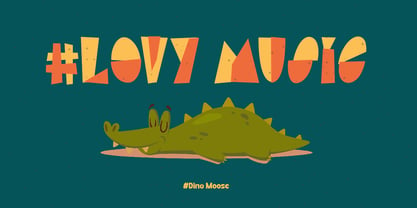 Dino Moose Font Poster 8