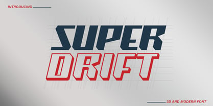 Super Drift Font Poster 1