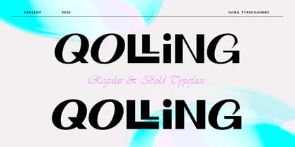 Qolling Font Poster 1