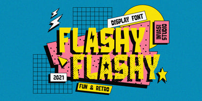 Flashy Font Poster 1