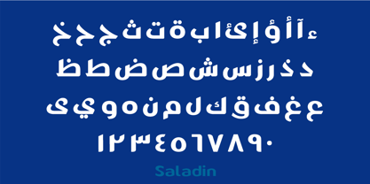 SF Saladin Font Poster 8