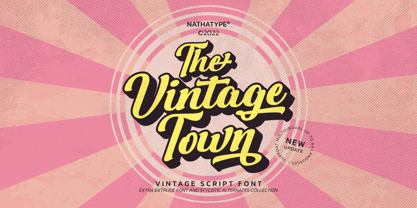 The Vintage Town Font Poster 1