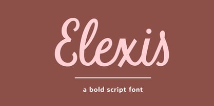 Elexis Font Poster 1