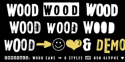 Wood Sans Font Poster 4