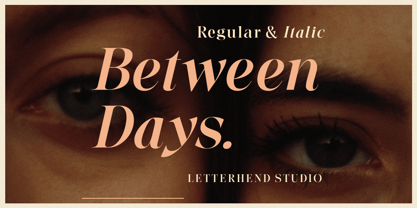 Between Days Font Poster 1