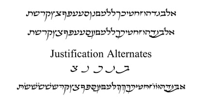 Hebrew Julit Fuente Póster 3