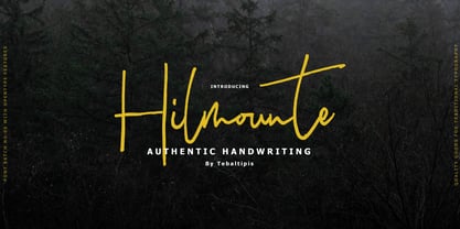 Hilmounte Signature Font Poster 1