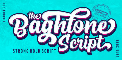 The Baghtone Script Font Poster 1