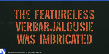 Threefortysixbarrel Font Poster 3