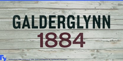 Galderglynn 1884 Font Poster 1