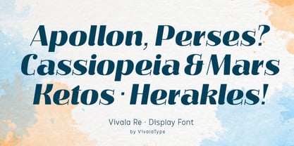 Vivala Re Font Poster 6