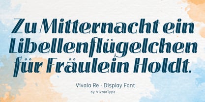 Vivala Re Font Poster 2