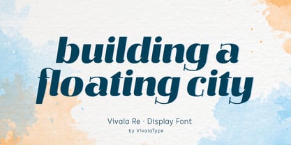 Vivala Re Font Poster 5