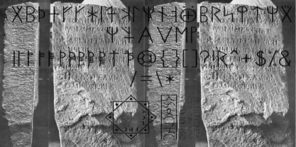 Ongunkan Kensington Runestone Font Poster 3