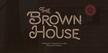 Brown House Font Poster 1