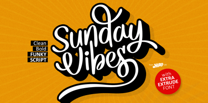 Sunday Vibes Police Affiche 1