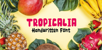 Tropicalia Type Font Poster 1