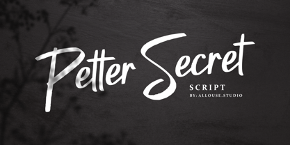 Petter Secret Font Poster 1