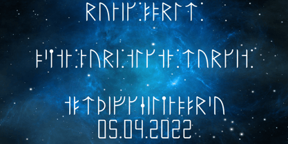 Ongunkan Younger Futhark One Font Poster 3