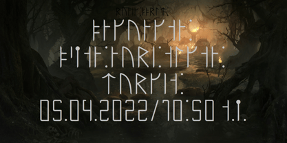 Ongunkan Younger Futhark One Font Poster 1