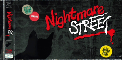 Nightmare Street Font Poster 1