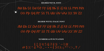 Higher Wevil Font Poster 9