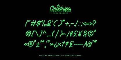 Onedrips Font Poster 11