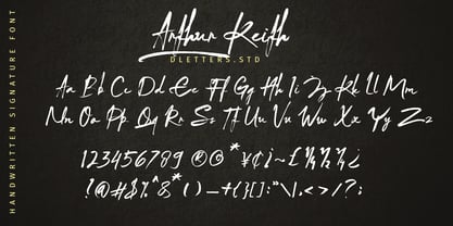 Arthur Keith Font Poster 10