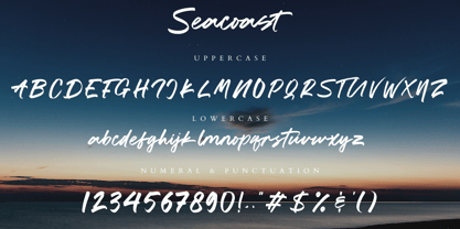 Seacoast Font Poster 14