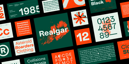 Realgar Font Poster 1