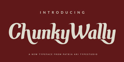Chunky Wally Font Poster 1