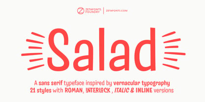 Salad Font Poster 1