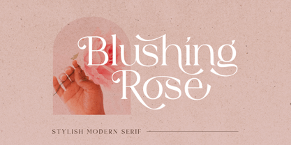 Blushing Rose Font Poster 1