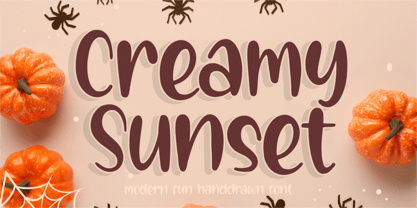Creamy Sunset Font Poster 1