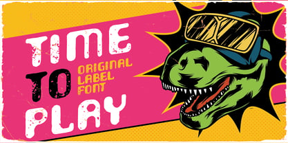 Time To Play Font Poster 3
